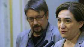 Xavier Doménech y Ada Colau en una comparecencia en el Congreso / EFE