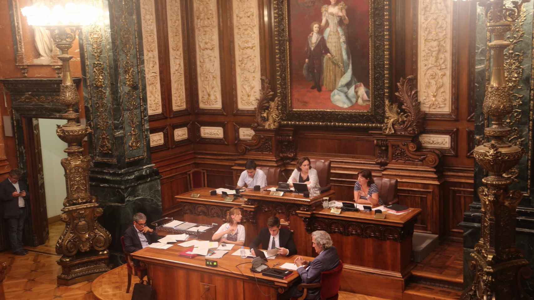 Imagen de la presidencia del pleno del Ayuntamiento de julio / Ajuntament de Barcelona