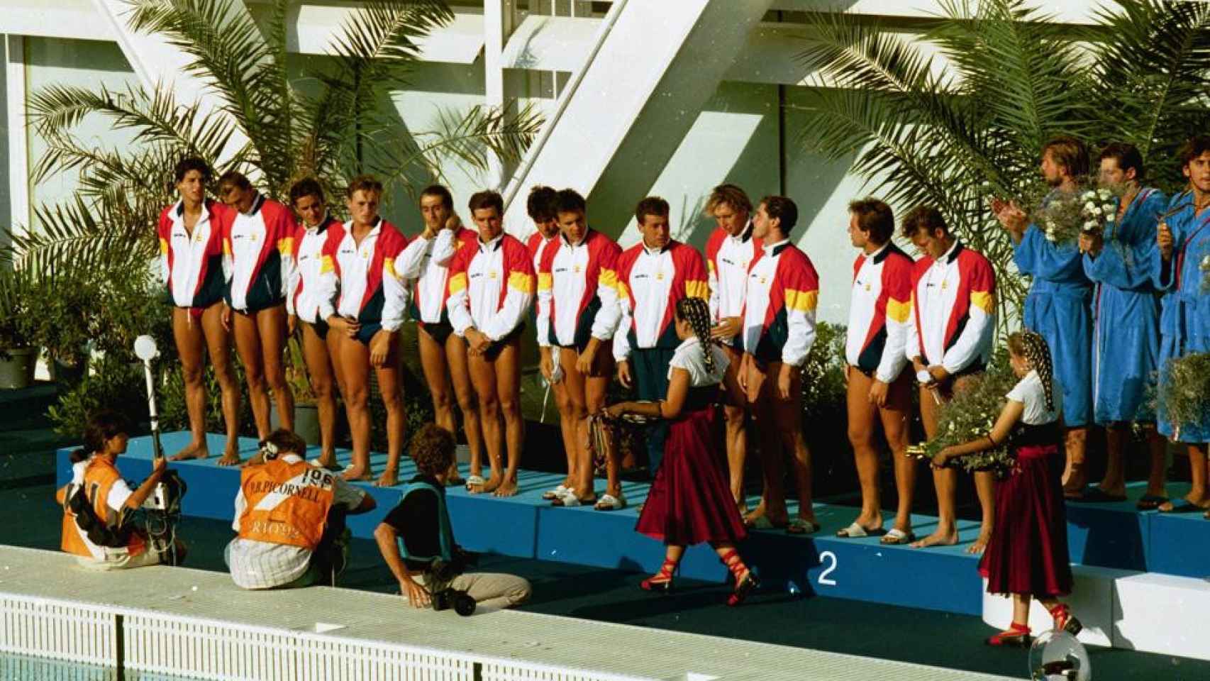 La selección de waterpolo en los Juegos Olímpicos de 1992