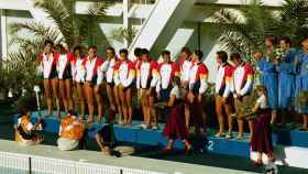 La selección de waterpolo en los Juegos Olímpicos de 1992