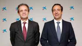 Jordi Gual y Gonzalo Gortázar, presidente y consejero delegado de CaixaBank