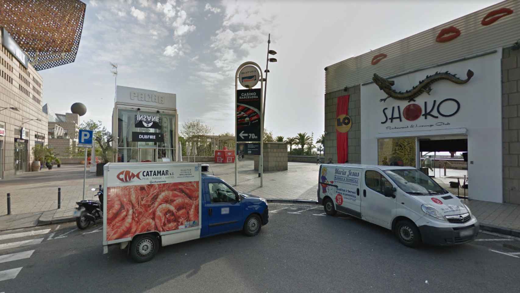 Restaurantes del Front Marítim de la Barceloneta donarán sus excedentes / Google Maps