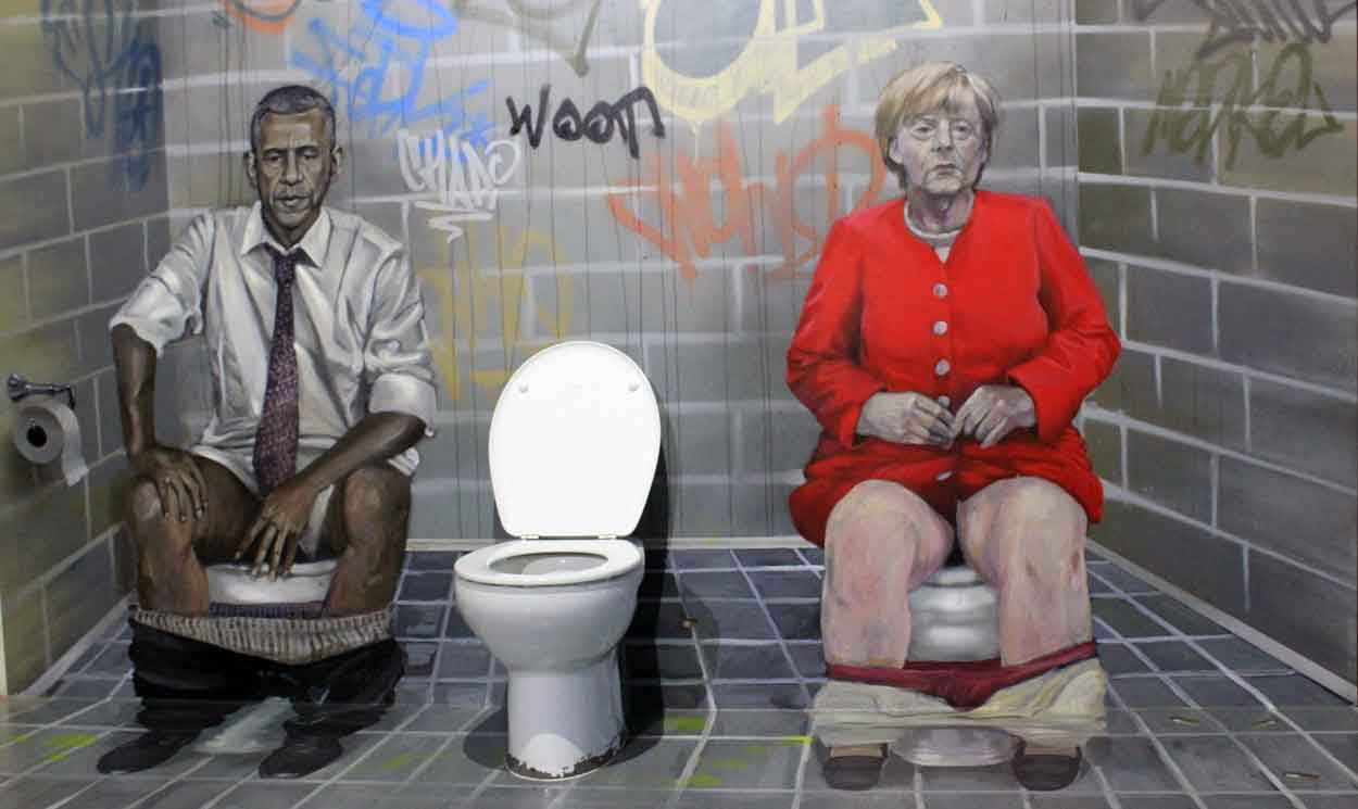 En el Museo de las Ilusiones se puede 'compartir' intimidad con Obama y Merkel. / CR.