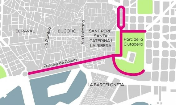 Rutas por las que sí podrán circular / AYUNTAMIENTO DE BARCELONA