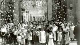 Así lucía el carrer Igualada en 1934 / Fundació Festa Major de Gràcia