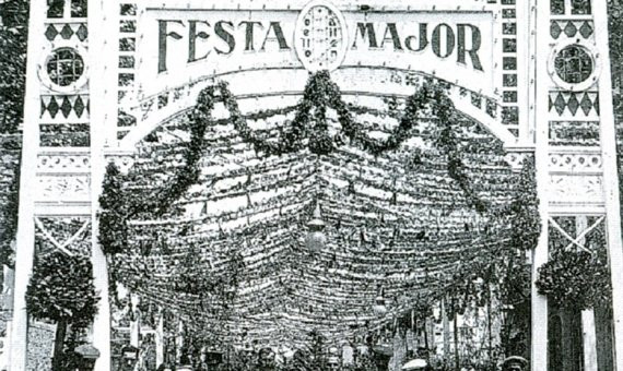 Portalada de la Festa Major (1915) / Fundació Festa Major de Gràcia
