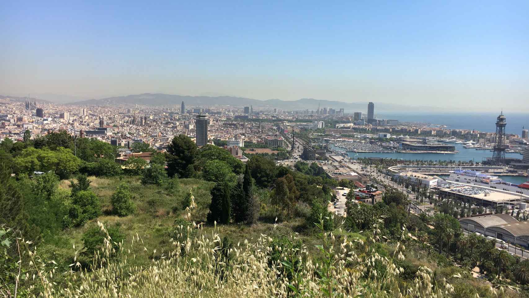 Vistas de Barcelona dede el mirador del alcalde, en Montjuïc / Marta Sánchez