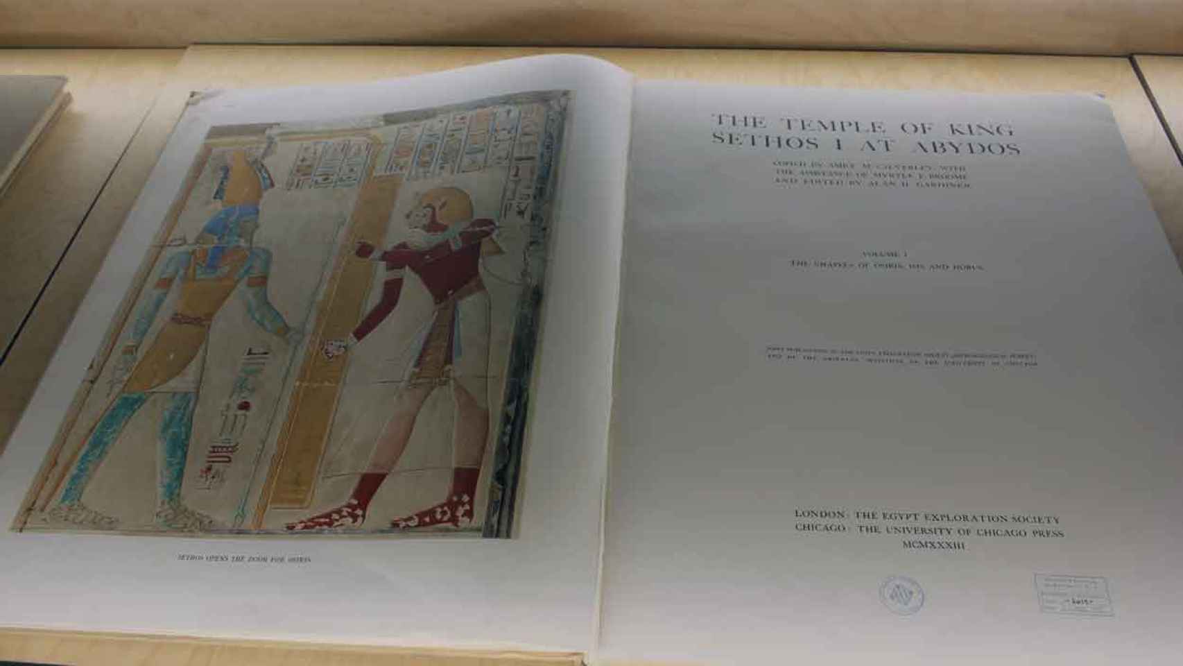 La joya de la corona de la biblioteca, los libros del Templo del Rey Seti I en Abidos. / CR.