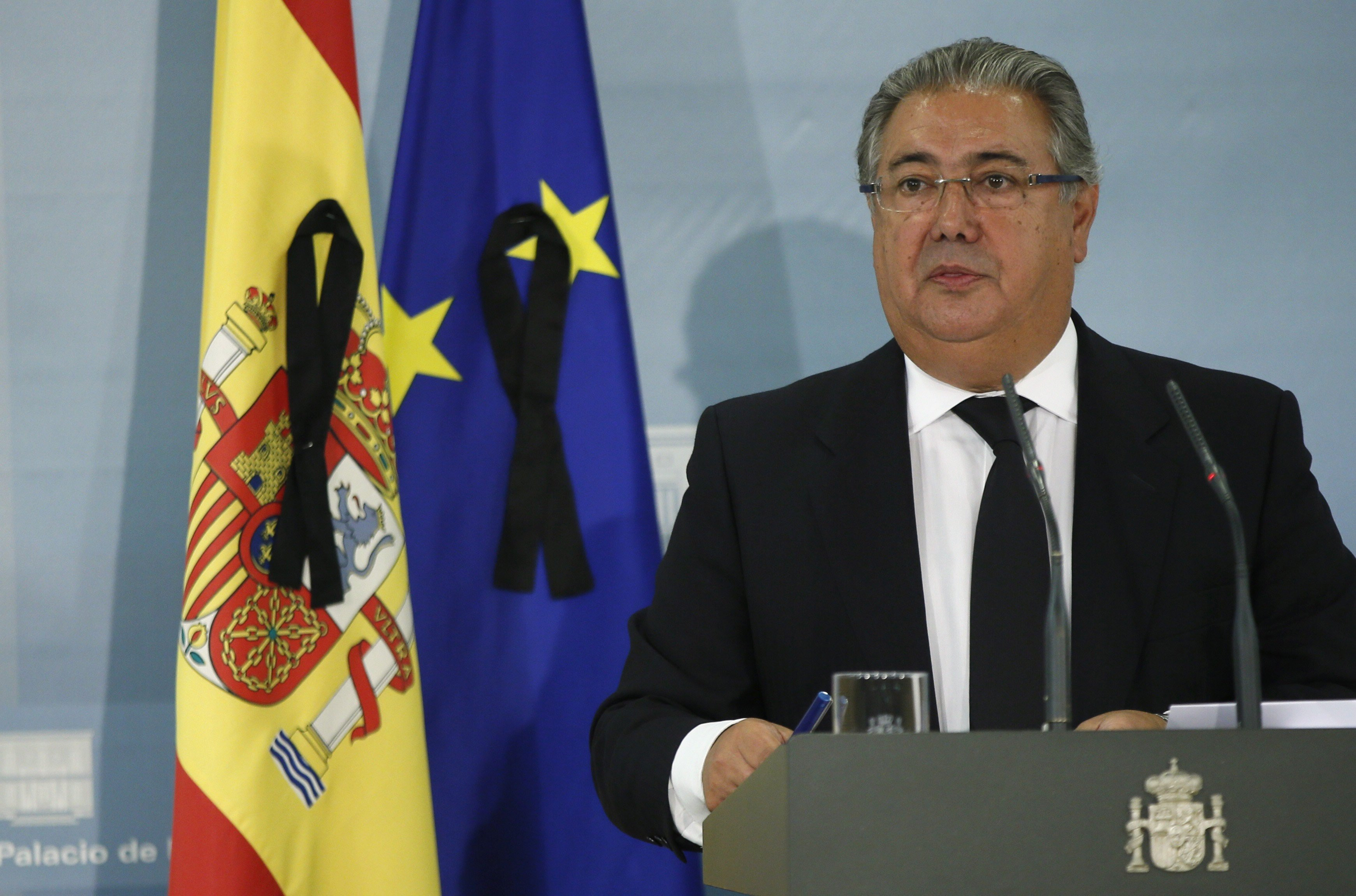 El Ministro de Interior, Juan Ignacio Zoido, en rueda de prensa / EFE