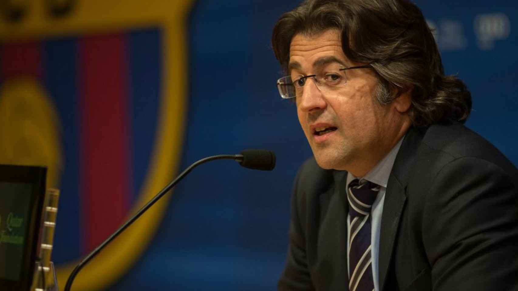 Toni Freixa, en su etapa como portavoz del FC Barcelona