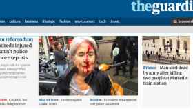 El diario británico 'The Guardian' destaca los enfrentamientos en los colegios electorales precintados