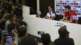 Gerard Piqué durante la rueda de prensa / EFE - Ballesteros