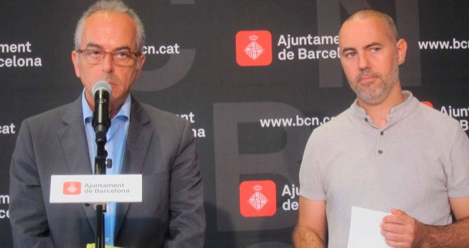 Jordi Valmaña y Eloi Badia, director general y presidente de Cementiris