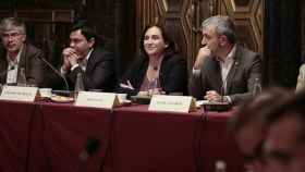 La alcaldesa Ada Colau y el presidente del PSC, Jaume Collboni /ARCHIVO