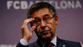 El presidente del Barça recibe críticas por su posicionamiento político. / EFE