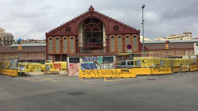 Mercado de Sant Antoni en obras / PABLO ALEGRE