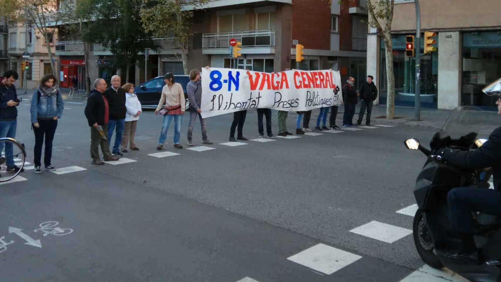 Los CDR de la CUP han cortado algunas calles en Barcelona / Twitter CUP
