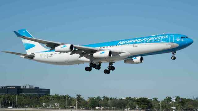 Uno de los aviones de la flota de Aerolíneas Argentinas