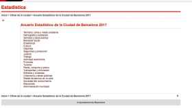 Web del Ayuntamiento de Barcelona donde se encuentra el Anuario Estadístico