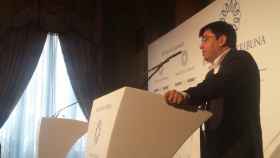 Gerardo Pisarello ha defendido el futuro económico de Barcelona durante una conferencia coloquio  EUROPA PRESS