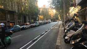 Carril bici en la calle París de Barcelona / CR