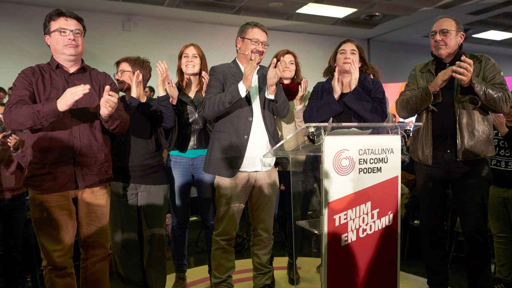 Ada Colau en el acto de inicio de campaña de Catalunya en Comú