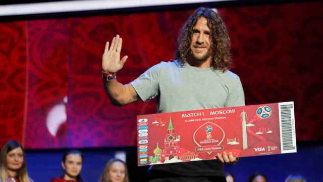 Carles Puyol durante la gala de Rusia 2018 / EFE