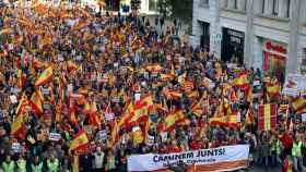 Manifestación en Barcelona por la unidad de España y la Constitución / EFE