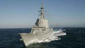 Una imagen de la Fragata Almirante Juan de Borbón navegando por el Mediterráneo / ARMADA ESPAÑOLA
