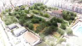 Recreacón de los jardines Ravetlla-Pla, que se convertirán en el nuevo parque público de BCN / AJUNTAMENT DE BARCELONA