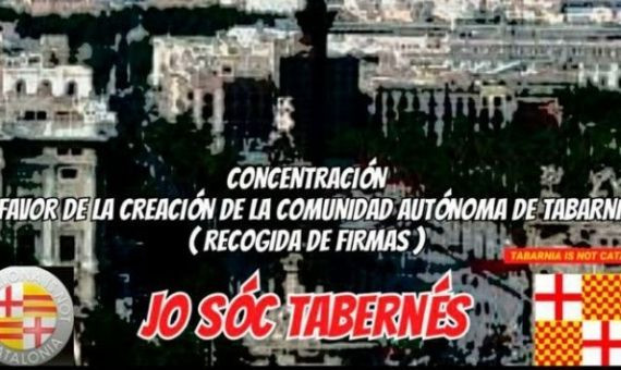Cartel de la convocatoria a la manifestación a favor de Tabarnia del próximo 20 de enero