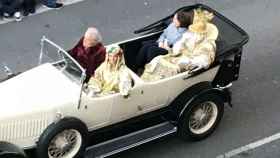Colau, en un Rolls-Royce, el día de la cabalgata de Reyes