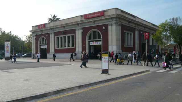 Imagen de la estación de tren de Sant Andreu Arenal, afectada por las nuevas obras en Rodalies / AJUNTAMENT DE BCN