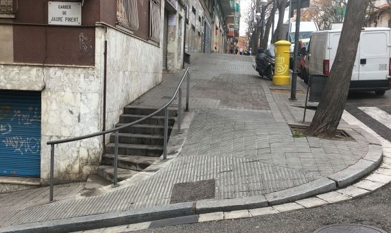 Bajante de Jaume Pinent que se reducirá con Mina de la Ciutat en Roquetes / AO