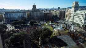 Manifestación de policías y guardia civiles en Barcelona / EFE/ ENRIC FONTCUBERTA