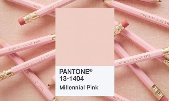 Lápices de color rosa