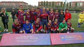 El Barça llegó a participar con un equipo suyo en el I Simposium Internacional de Fútbol y Discapacidad FCB / FCB