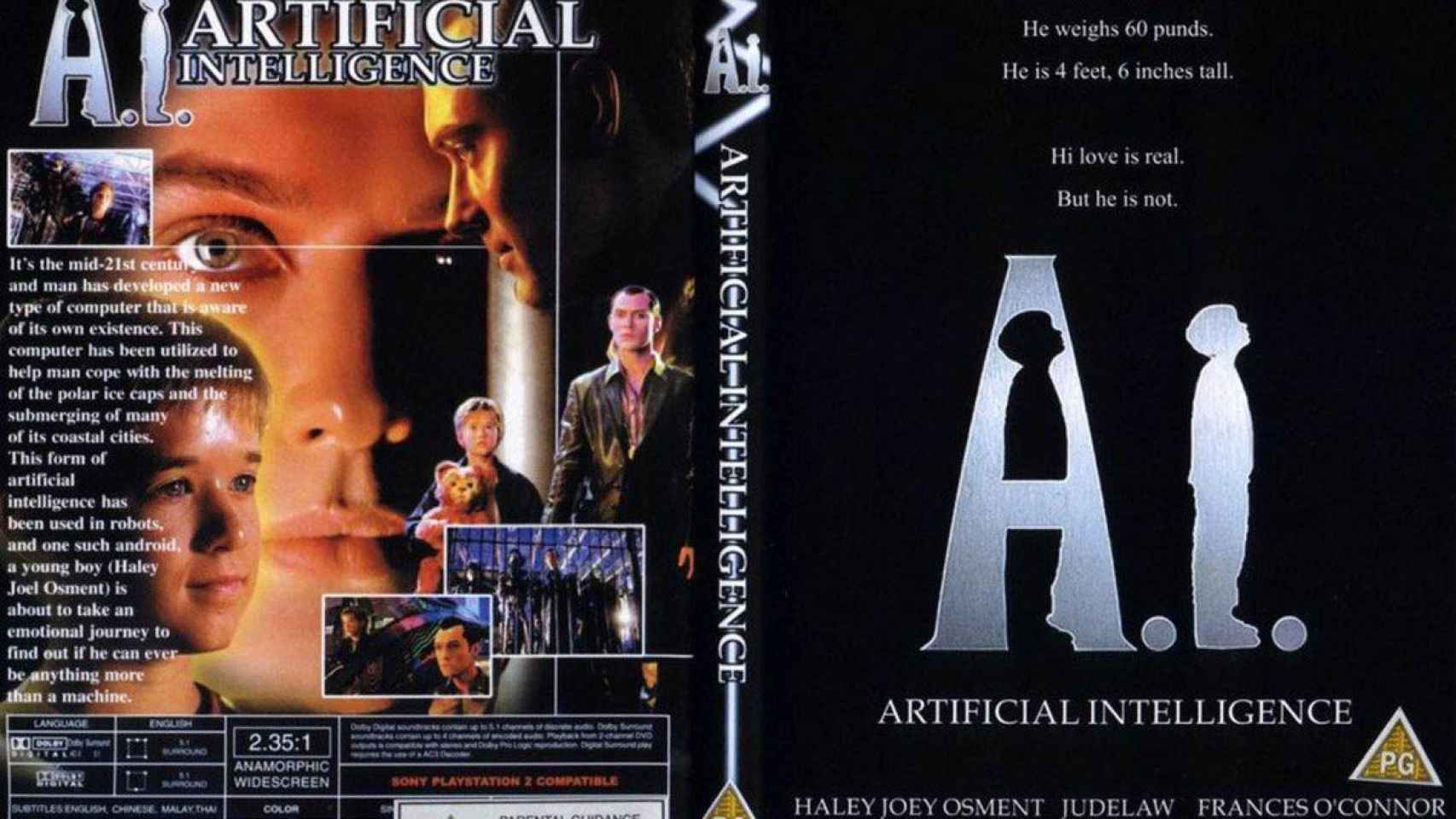 La Inteligencia Artificial será una de las tendencias en el Mobile 2018. En la imagen, cartel promocional de la película 'Artificial Intelligence', dirigida en 2001 por Steven Spielberg / Archivo