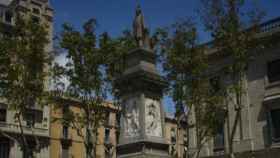La estatua del negrero y banquero cántabro, Antonio López, primer Marques de Comillas, que será  retirada por el ayuntamiento / AJUNTAMENT DE BARCELONA