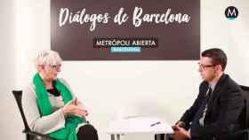Nuria Paricio respondiendo a Lluís Regàs en 'Diálogos de Barcelona' / METRÓPOLI ABIERTA
