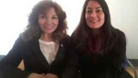 María Trinidad Barbachán y Brunella Rubini, psicólogas del equipo de la Casa de Perú / M.T. BARBACHÁN