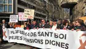Miles de pensionistas en una manifestación en una imagen de archivo / EP
