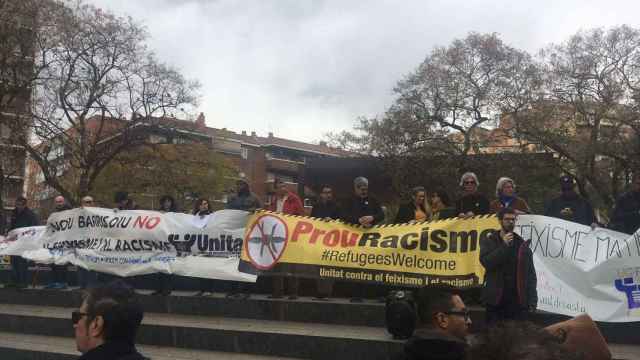 Manifestación contra el fascismo y el racismo en  Nou Barris / AROA ORTEGA