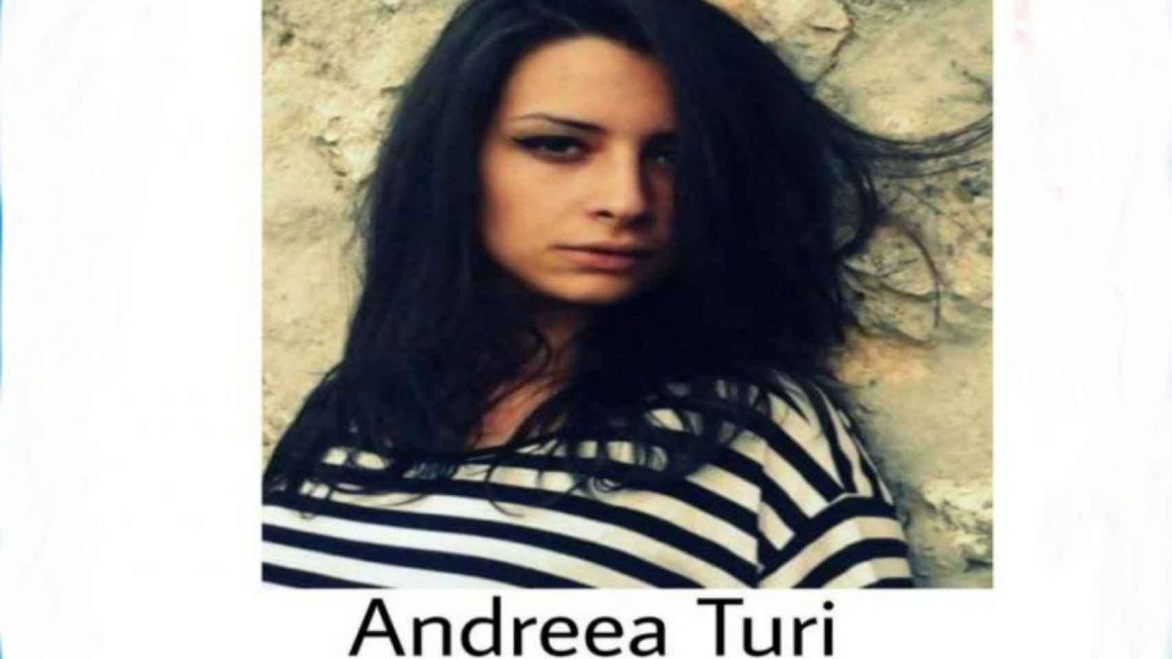 este es el cartel que han difundido las autoridades para acudir a encontrar a la joven Andrea Turi turi portada