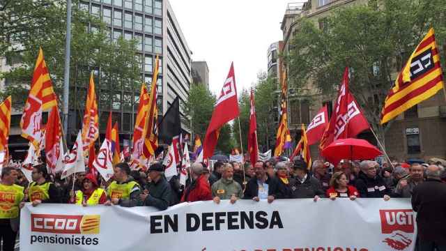 La manifestación ha comenzado en la plaza Urquinaona, recorrido la Via Laietana y finalizado a la altura de Correos / EUROPA PRESS