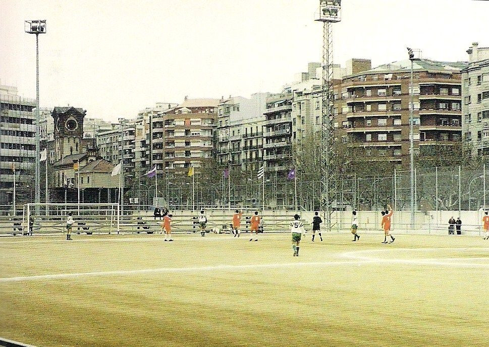 Una imagen de archivo de un partido de fútbol en el viejo campo de la Magòria / JOAN VENDRELL I CAMPMANY