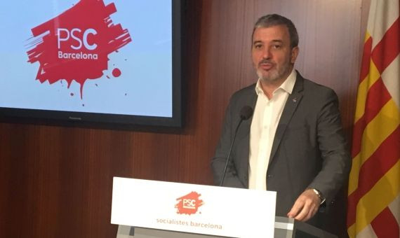 Jaume Collboni, durante la rueda de prensa en la que ha presentado el plan para Ciutat Vella / X. A.