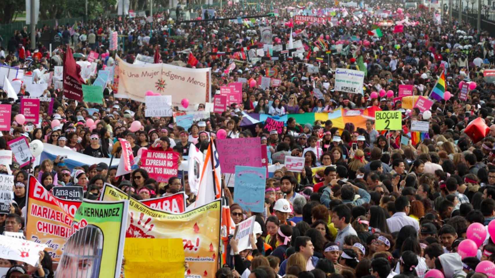 Marcha de mujeres en Lima / EFE