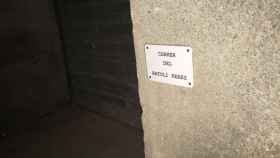 La placa con el nombre de la calle del Ratoncito Pérez