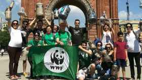 La ong WWF se ha sumado a la recogida de colillas del 7 de julio
